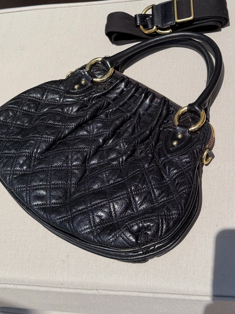 Marc Jacobs Vintage Black Quilted Leather Cecilia Satchel Resort 2007 - Picture 12 of 17